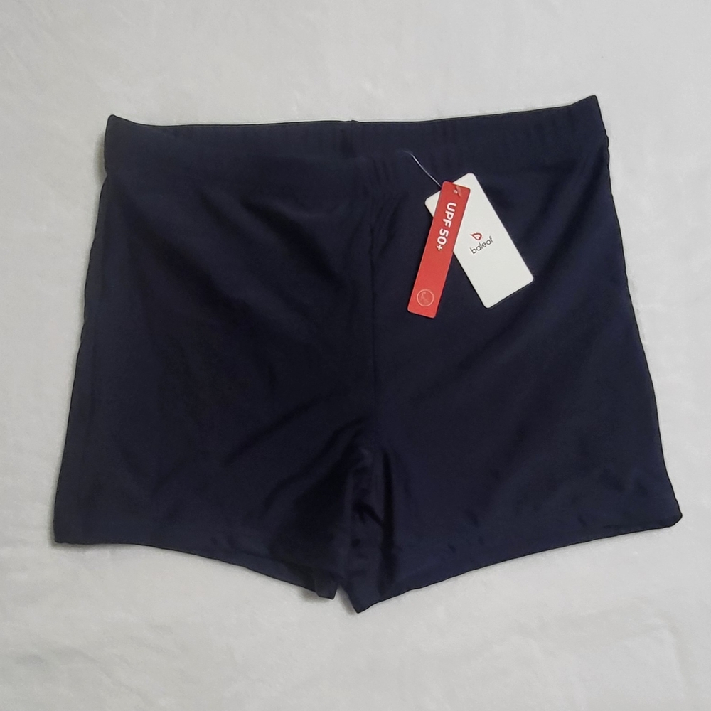 Baleaf  Navy Athletic Bike Shorts with Stretchy Fit Women L NWT